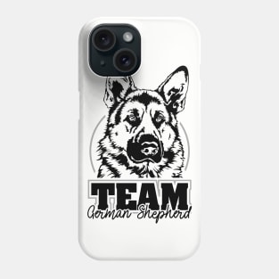 Funny Proud German Shepherd Team K9 dog sport portrait Phone Case