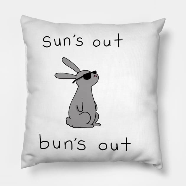 SUN'S OUT BUN'S OUT Pillow by Liz Climo