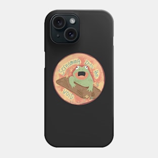 Frog screaming into the void Phone Case