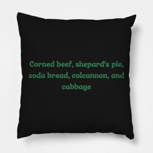 Irish Foods Pillow