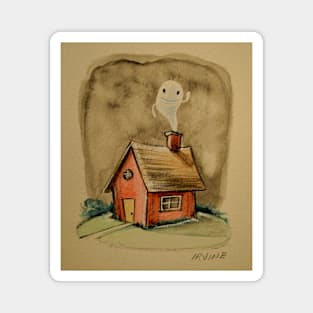 Haunted House Magnet