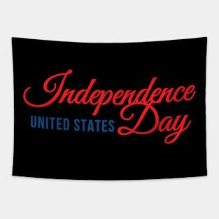 Red White and Blue Independence Day of United States Tapestry