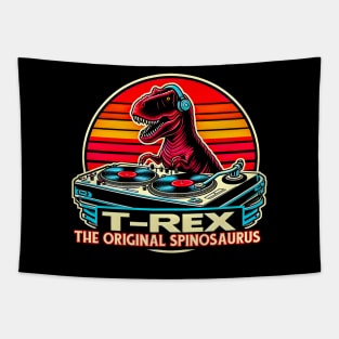 T-REX The Original Spinosaurus  funny  retro Quotes Tapestry