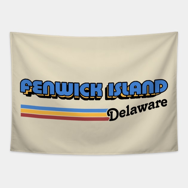 Fenwick Island, Delaware / / Retro Styled Design Tapestry by DankFutura