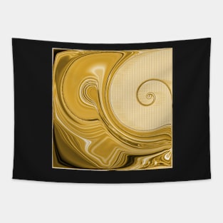 Amber Gold - Curls Design Tapestry