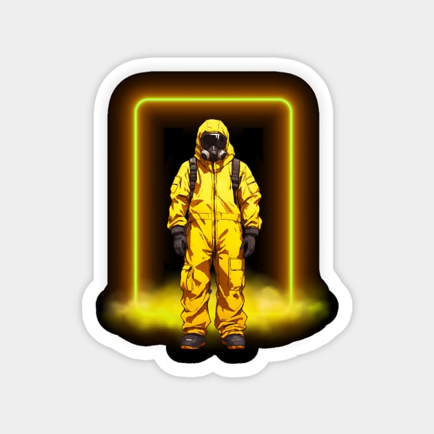 Hazmat Suit Gas Mask Magnet by Trip Tank