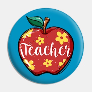 Teacher Apple Pin