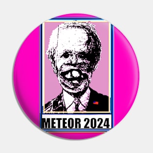 Vote Meteor 2024 in Sweet Pink Pin