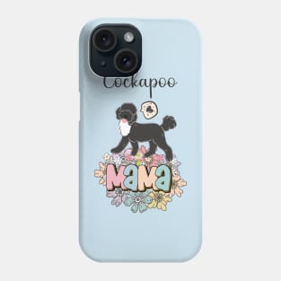 White and Black Cockapoo Mama 1 Phone Case