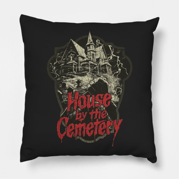 The House by the Cemetery 1981 Pillow by JCD666