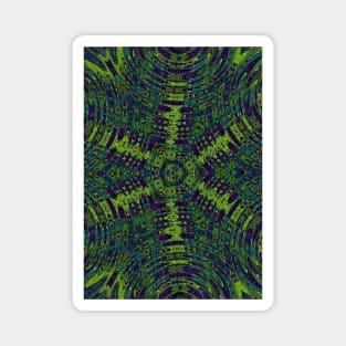 Green abstract waves Magnet