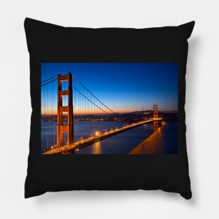 Golden Gate Dawn Bridge Pillow