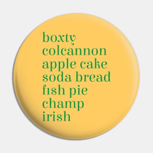 Irish Food Pin