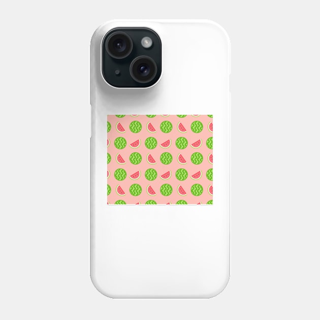 Watermelon pattern Phone Case by timegraf