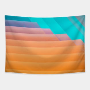 Colorful Rainbow Stripes Tapestry