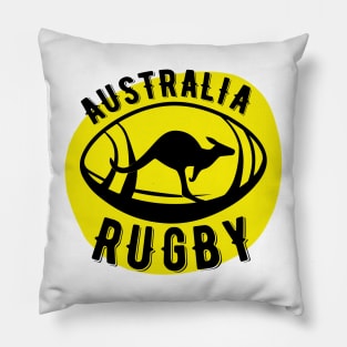 Australia Rugby - Straya Wallaby Rugby Gift for Rugby lovers who adore Australia. Pillow