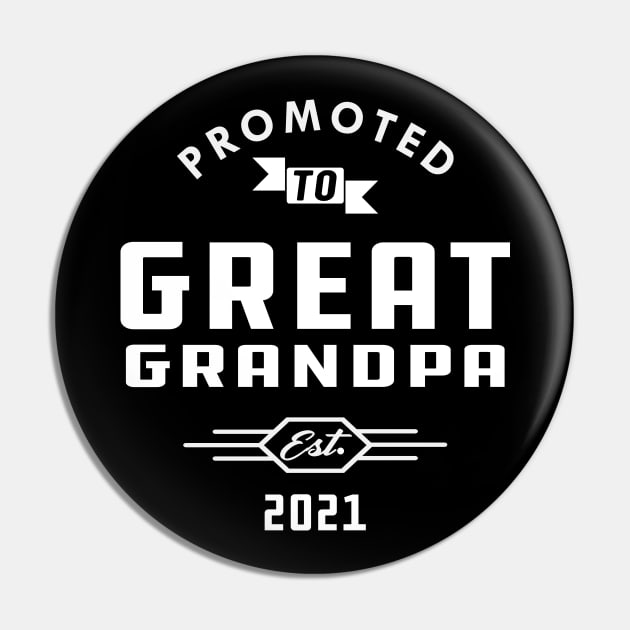 New Great Grandma - Promoted to great grandpa est. 2021 Pin by KC Happy Shop