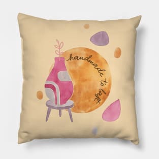 Handmade Pottery Studio Pillow