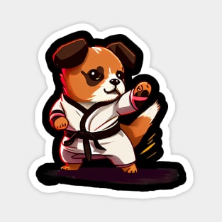 Dog Knows Karate Magnet