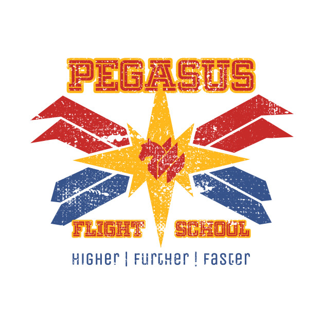 Discover Pegasus Flight School - Captain Marvel - T-Shirt