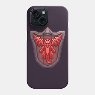 Pixel Art Dragon Crest Red Phone Case