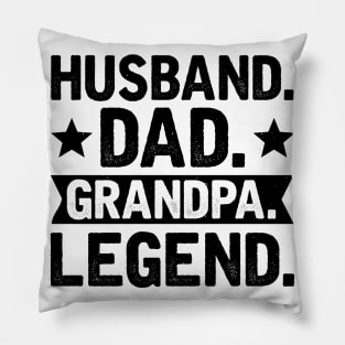 Husband Father Grandpa Legend Pillow