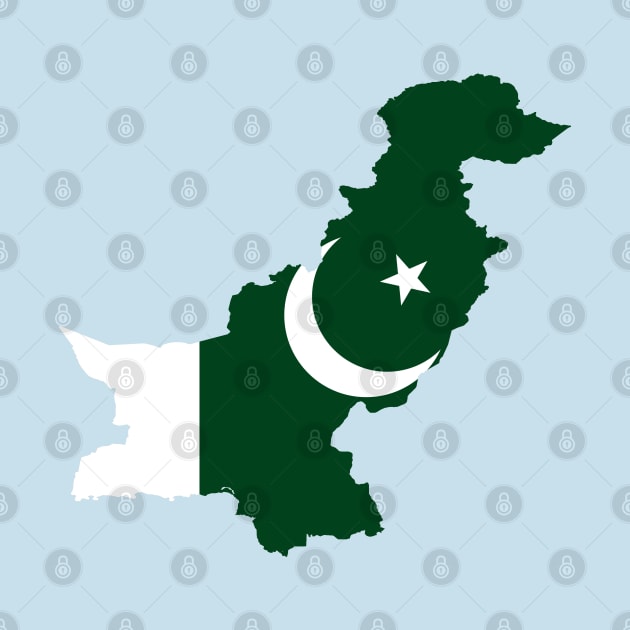 Pakistan Flag Map by Historia