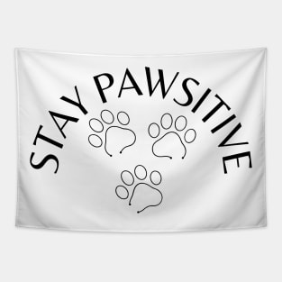 Stay positive | Cute cat design Tapestry