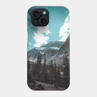 Mountain Snowy Peak at Jasper National Park V3 Phone Case