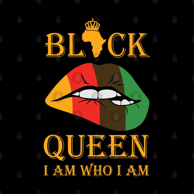 Black Queen, I am who I am by UrbanLifeApparel