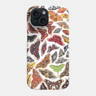 Saturniid Moths of North America Pattern Phone Case