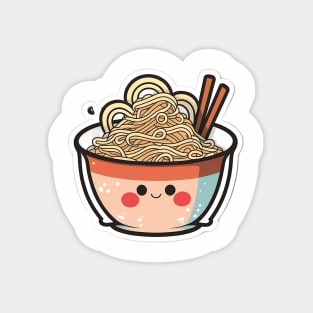 Cute Ramen Noodles Cartoon Anime Drawing Japan Magnet