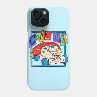 Call Me! (Blue background) Phone Case