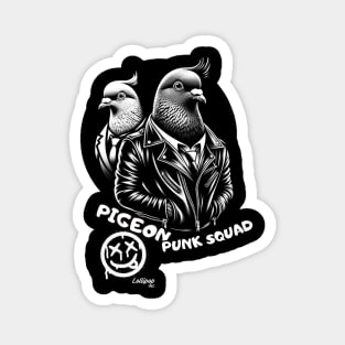 Pigeon Punk Squad: Gray Birds on the Block! Magnet