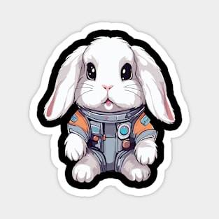 Cute astronaut bunny Magnet