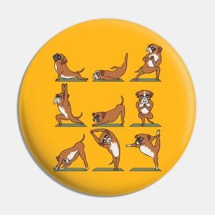 Boxer Yoga Pin