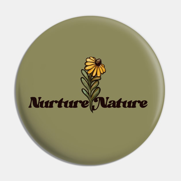 Nurture Nature Blooming Flower Pin by bubbsnugg