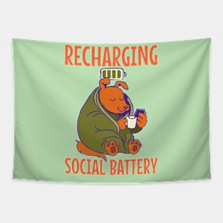 Recharging social battery Tapestry