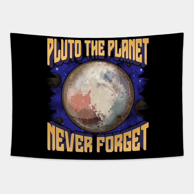 Pluto the Planet Never Forget Planetary Science Tapestry by theperfectpresents