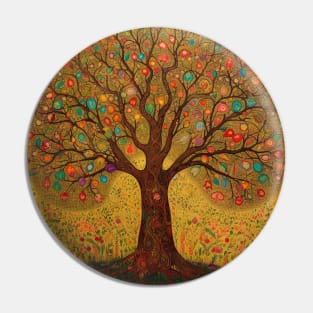 Mystical Reflections: Unveiling Miracles in the Tree of Life Mandala Pin