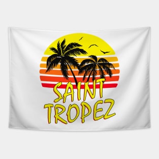 Saint Tropez Retro Sunset Tapestry