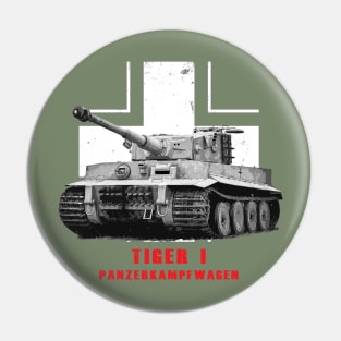 Panzerkampfwagen Tiger I Military tank WW2 Pin