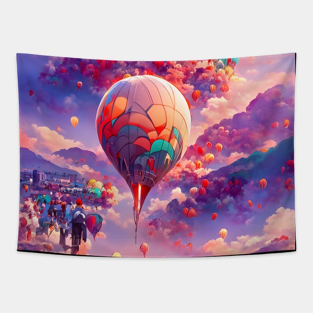 Colorful Albuquerque Balloon Festival Fiesta Experience Travel Explore Tapestry by DaysuCollege