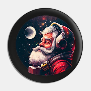 Astro Santa Sticker Pin