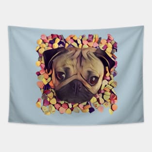 candy-pug Tapestry