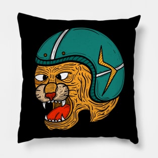 Tiger with helmet Pillow