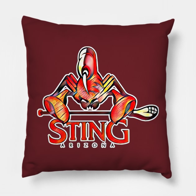 Arizona Sting Lacrosse Pillow by Kitta’s Shop