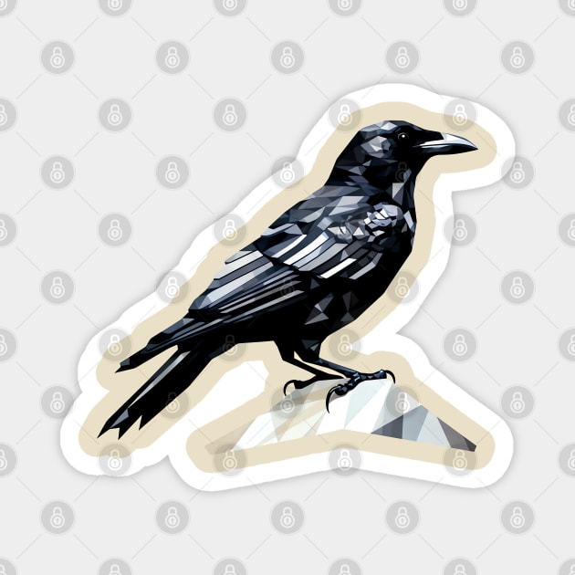 Origami Black Crow Magnet by Origami Fashion