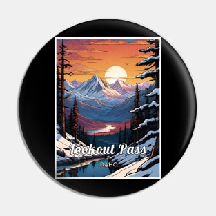 Lookout Pass ski Idaho usa Pin