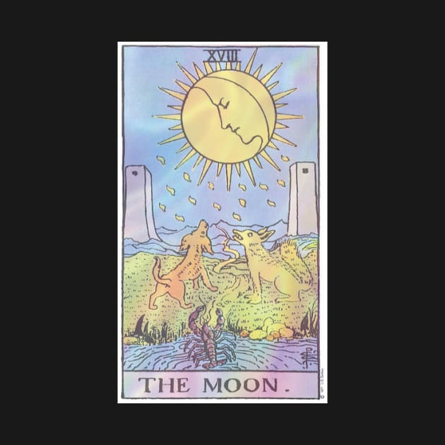 Tarot Card The Moon Holographic by Asilynn